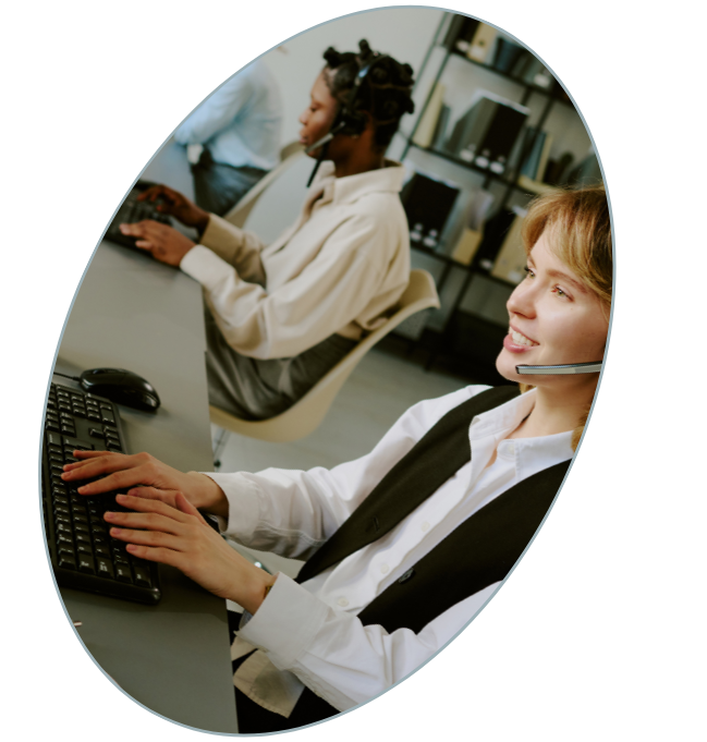 Typing services and government forms illustration